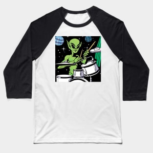 Alien drummer rock star space jam Baseball T-Shirt